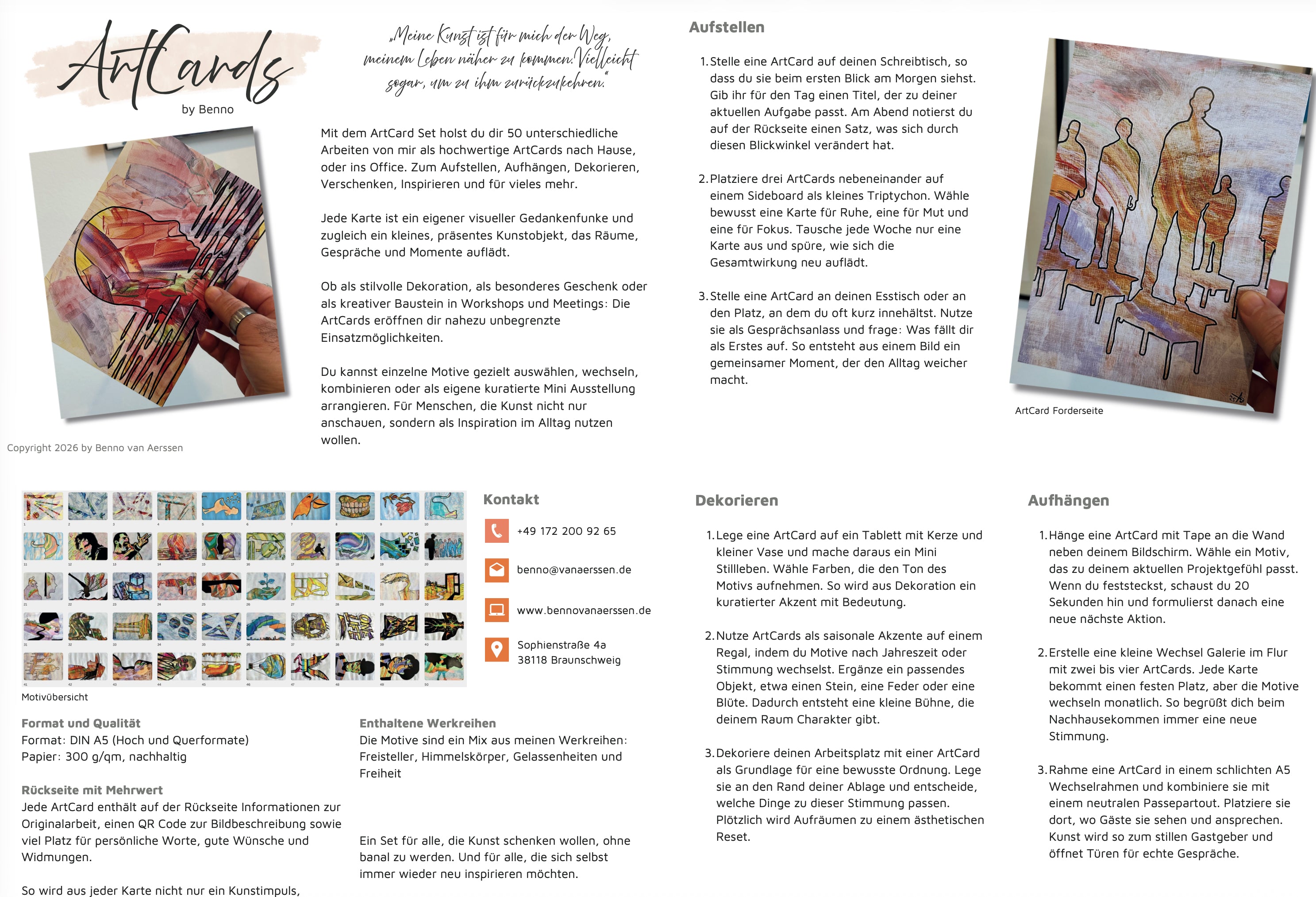 ArtCard Set - Anleitung