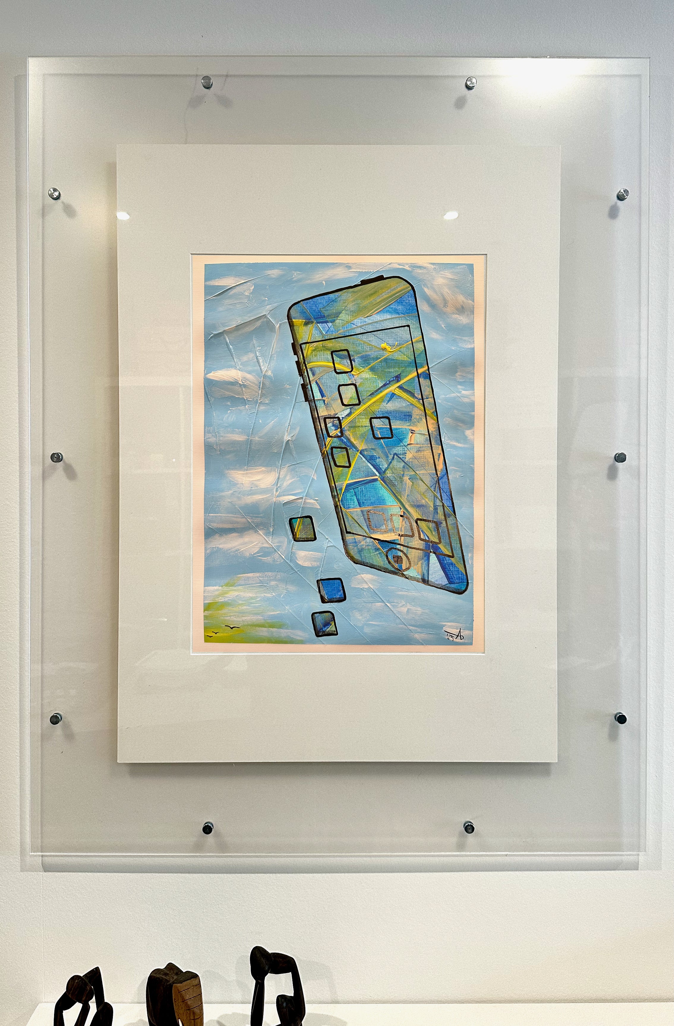 Nr. 246 Original - Titel "Das Schweigen der leuchtenden Rahmen"