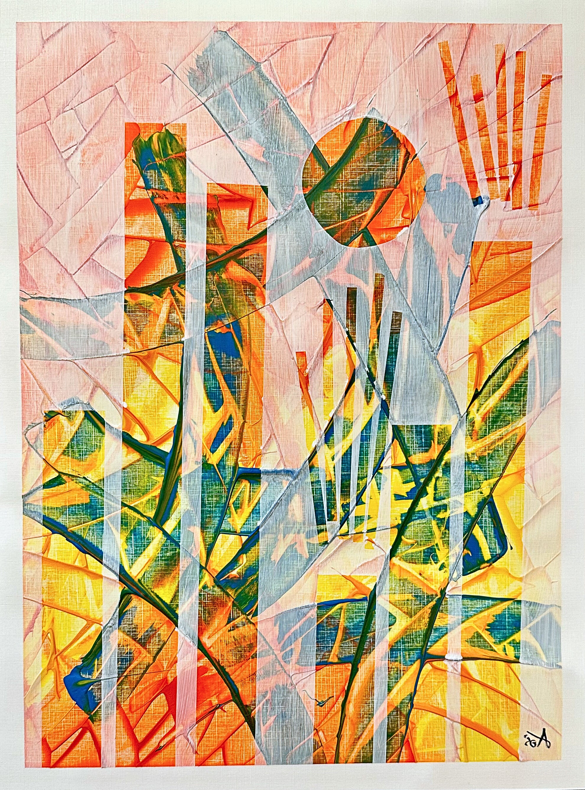 Nr. 263 Kunstdruck - signiert "Orgelspieler"